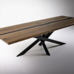 Eritellimusel valmiv söögilaud epoksiidvaigust Eritellimusel valmiv söögilaud epoksiidvaigust